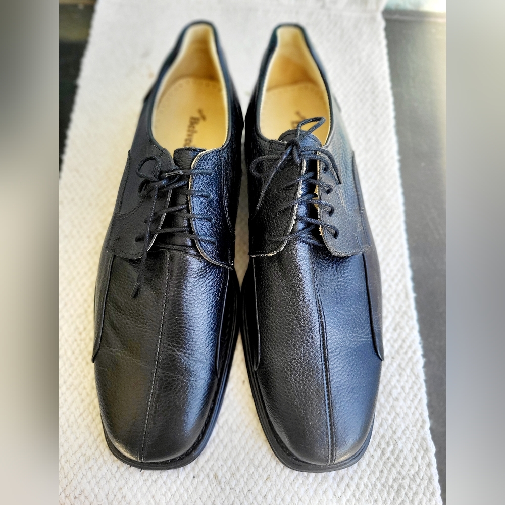 MENS Black Leather Oxfords NEW